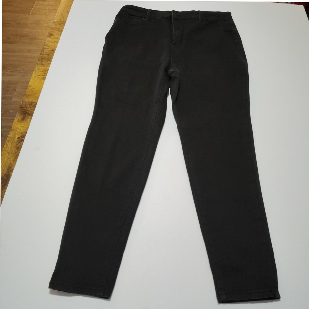 No Boundaries Black Denim Jeans Women's Size 15‎ Straight Leg Mid Rise - Picture 4 of 9